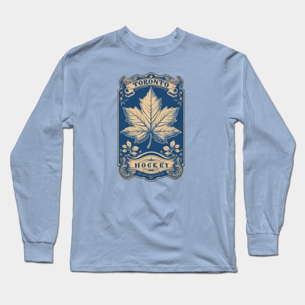 Vintage Toronto Maple Leafs Hockey Long Sleeve T-Shirt by DavidLoblaw